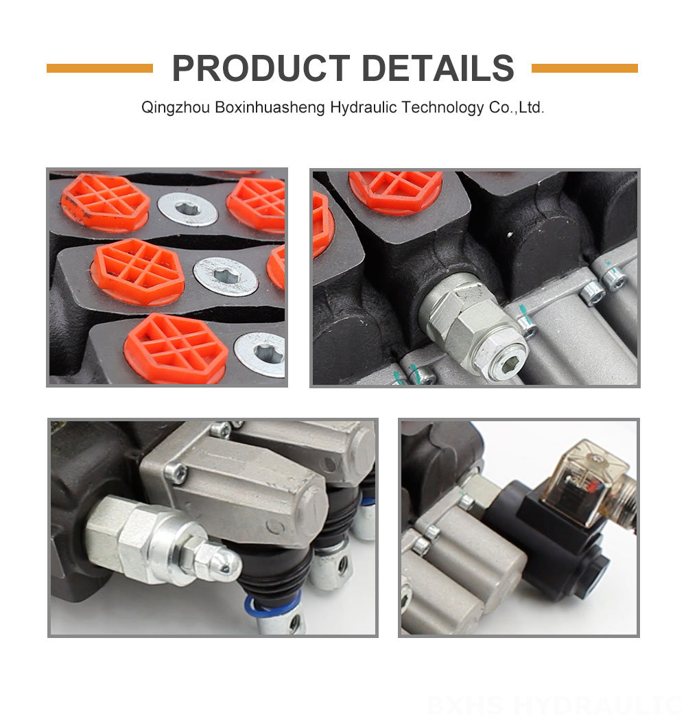 SD8-Electric Unloading Valve 5 Position 3 Solenoid 12v 24v Hydraulic Directional Control Valve detailed image